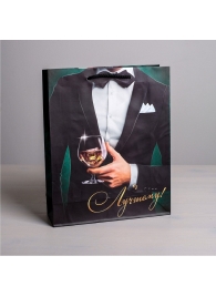 Бумажный пакет «Лучшему!» - 23 х 27 см. - Сима-Ленд - купить с доставкой в Мытищах