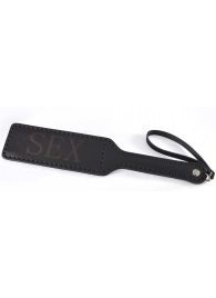 Черная гладкая шлепалка SEX - 35 см. - Sitabella - купить с доставкой в Мытищах