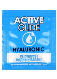 Лубрикант на водной основе Active Glide с гиалуроновой кислотой - 3 гр. - Биоритм - купить с доставкой в Мытищах