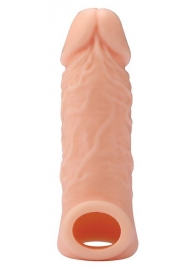 Телесная насадка EXTENDER WITH BALL STRAP 5.5 - 14 см. - Dream Toys - в Мытищах купить с доставкой