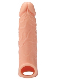 Телесная насадка EXTENDER WITH BALL STRAP 6.5 - 17 см. - Dream Toys - в Мытищах купить с доставкой
