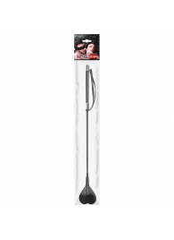 Черный стек с наконечником-сердечком - 54 см. - Notabu - купить с доставкой в Мытищах