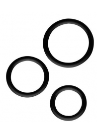 Набор из 3 эрекционных колец SILICONE COCKRINGS - Dream Toys - в Мытищах купить с доставкой