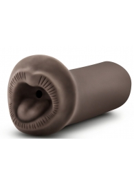 Коричневый мастурбатор-ротик Naughty Nicole - Blush Novelties - в Мытищах купить с доставкой
