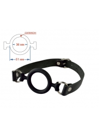 Черный кляп-рамка на регулируемых ремешках - Sitabella - купить с доставкой в Мытищах