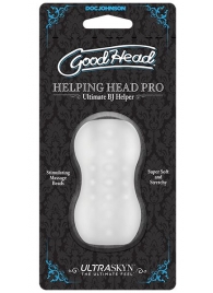 Прозрачный мини-мастурбатор Helping Head Pro - Doc Johnson - в Мытищах купить с доставкой