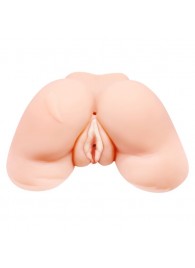 Телесная вибровагина Julie с 2 рабочими отверстиями - Baile - в Мытищах купить с доставкой