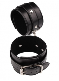 Черные оковы Classic Ankle Cuffs - Chisa - купить с доставкой в Мытищах