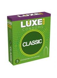 Гладкие презервативы LUXE Royal Classic - 3 шт. - Luxe - купить с доставкой в Мытищах