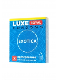 Текстурированные презервативы LUXE Royal Exotica - 3 шт. - Luxe - купить с доставкой в Мытищах