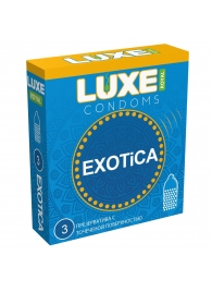 Текстурированные презервативы LUXE Royal Exotica - 3 шт. - Luxe - купить с доставкой в Мытищах