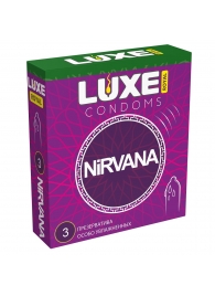Презервативы с увеличенным количеством смазки LUXE Royal Nirvana - 3 шт. - Luxe - купить с доставкой в Мытищах