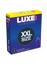 Презервативы увеличенного размера LUXE Royal XXL Size - 3 шт. - Luxe - купить с доставкой в Мытищах