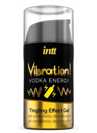 Жидкий интимный гель с эффектом вибрации Vibration! Vodka Energy - 15 мл. - INTT - купить с доставкой в Мытищах