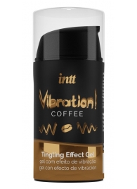 Жидкий интимный гель с эффектом вибрации Vibration! Coffee - 15 мл. - INTT - купить с доставкой в Мытищах