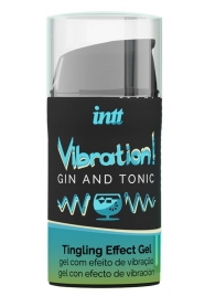 Жидкий интимный гель с эффектом вибрации Vibration! Gin   Tonic - 15 мл. - INTT - купить с доставкой в Мытищах