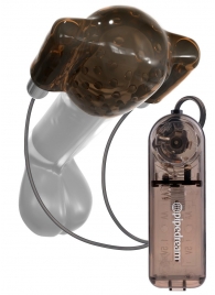Дымчатый вибростимулятор головки пениса Dual Vibrating Head Teaser - Pipedream - в Мытищах купить с доставкой