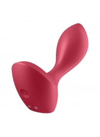 Красный вибромассажёр простаты Satisfyer Backdoor Lover - 14 см. - Satisfyer - в Мытищах купить с доставкой