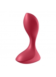 Красный вибромассажёр простаты Satisfyer Backdoor Lover - 14 см. - Satisfyer - в Мытищах купить с доставкой
