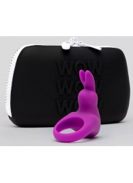 Фиолетовое эрекционное виброкольцо Happy Rabbit Cock Ring Kit - Happy Rabbit - в Мытищах купить с доставкой