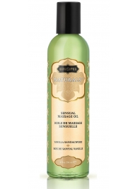 Массажное масло Naturals Vanilla Sandalwood с ароматом ванили и сандала - 236 мл. - Kama Sutra - купить с доставкой в Мытищах