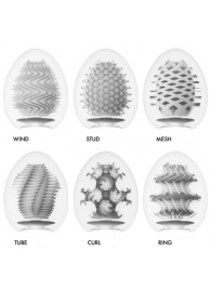 Набор из 6 мастурбаторов Tenga EGG IV с различным рельефом - Tenga - в Мытищах купить с доставкой