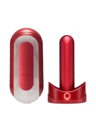 Красный мастурбатор Flip Zero Red   Warmer с подогревом - Tenga - в Мытищах купить с доставкой