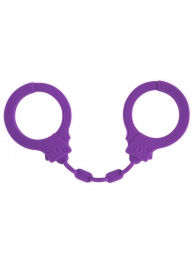 Фиолетовые силиконовые наручники Suppression - Lola Games - купить с доставкой в Мытищах