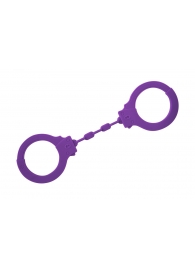 Фиолетовые силиконовые поножи Limitation - Lola Games - купить с доставкой в Мытищах