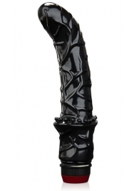 Черный вибромассажер простаты 6  Premium Prostate Massager - BlueLine - в Мытищах купить с доставкой