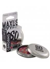 Экстремально тонкие презервативы в железном кейсе MAXUS Extreme Thin - 3 шт. - Maxus - купить с доставкой в Мытищах