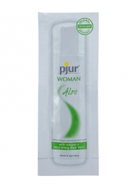 Лубрикант на водной основе pjur WOMAN Aloe - 2 мл. - Pjur - купить с доставкой в Мытищах