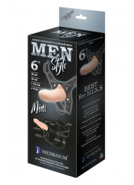 Пустотелый фаллопротез MEN STYLE - 17,5 см. - LOVETOY (А-Полимер) - купить с доставкой в Мытищах