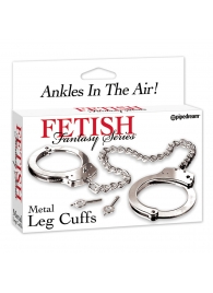 Металлические наручники Metal Leg Cuffs - Pipedream - купить с доставкой в Мытищах