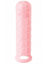 Розовый фаллоудлинитель Homme Long - 15,5 см. - Lola Games - в Мытищах купить с доставкой