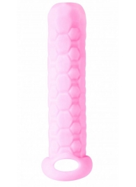 Розовый фаллоудлинитель Homme Long - 13,5 см. - Lola Games - в Мытищах купить с доставкой