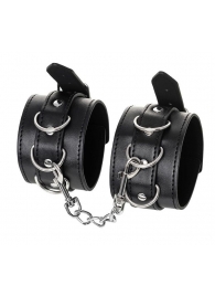 Черные оковы Anonymo из искусственной кожи - ToyFa - купить с доставкой в Мытищах