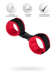 Красно-черные велюровые оковы Anonymo - ToyFa - купить с доставкой в Мытищах