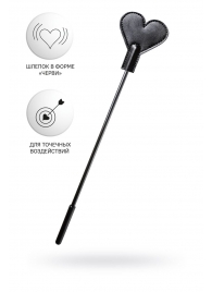 Черный стек со шлепком в форме сердца Anonymo - 35 см. - ToyFa - купить с доставкой в Мытищах