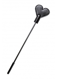 Черный стек со шлепком в форме сердца Anonymo - 35 см. - ToyFa - купить с доставкой в Мытищах