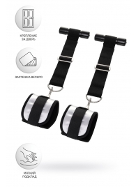 Черно-серебристые фиксаторы для рук на дверь Anonymo - ToyFa - купить с доставкой в Мытищах