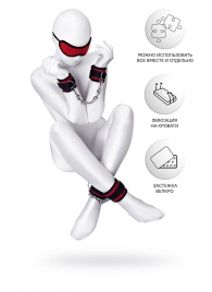 Красно-черный бондажный набор Anonymo - ToyFa - купить с доставкой в Мытищах