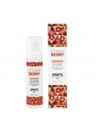 Разогревающее массажное масло  с ароматом клубники Gourmet Strawberry - 50 мл. - Exsens - купить с доставкой в Мытищах