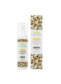Разогревающее массажное масло с ароматом пина колада Gourmet Pina Colada - 50 мл. - Exsens - купить с доставкой в Мытищах
