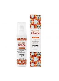 Разогревающее массажное масло Gourmet White Peach Organic с органическими ингредиентами - 50 мл. - Exsens - купить с доставкой в Мытищах