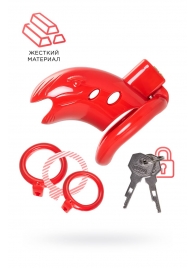 Красный мужской пояс верности из пластика - ToyFa - купить с доставкой в Мытищах