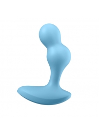 Голубой анальный вибростимулятор Deep Driver - 11,2 см. - Satisfyer - в Мытищах купить с доставкой