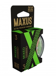 Презервативы в пластиковом кейсе MAXUS AIR Mixed - 3 шт. - Maxus - купить с доставкой в Мытищах