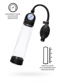 Прозрачная механическая помпа Roald с манометром - Sexus - в Мытищах купить с доставкой