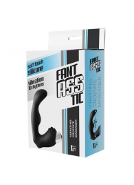 Черный вибромассажер простаты FantASStic Vibrating Prostate Massager - 11,3 см. - Dream Toys - в Мытищах купить с доставкой